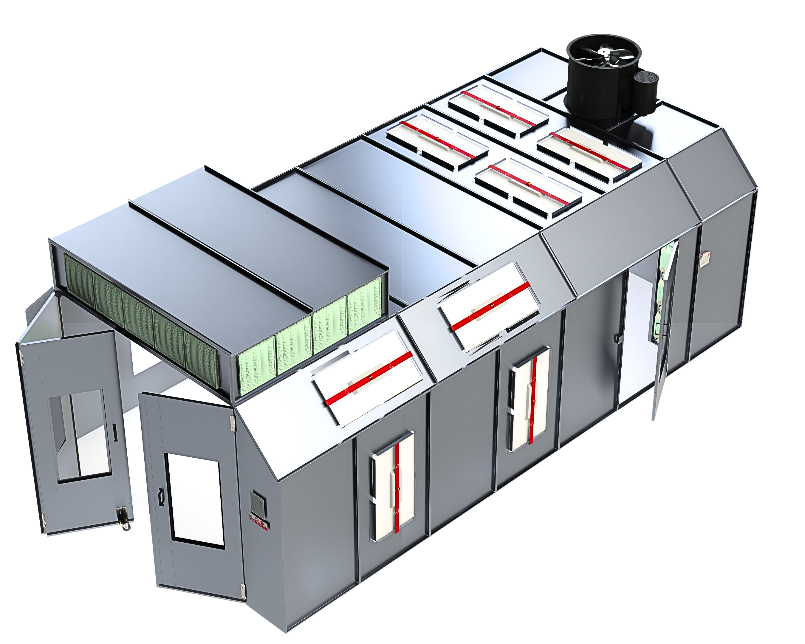 tigtigtig　Painting Booth II ETL-Listed Semi Downdraft Paint Booth: Paint Booths